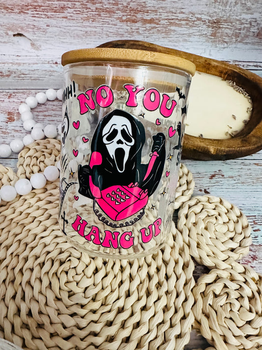 Scary Movie 17oz Glass Can