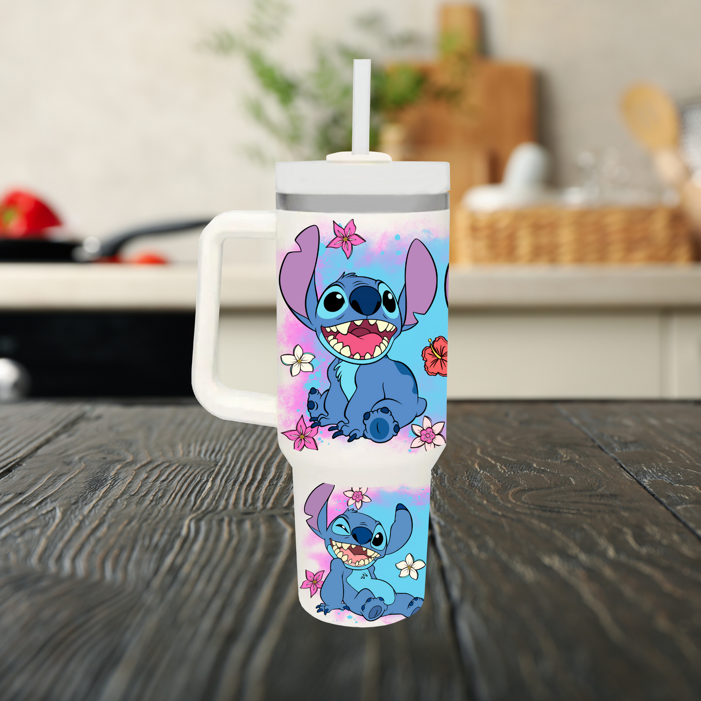 Your Favorite Blue Alien 40oz Tumbler Dupe Handle