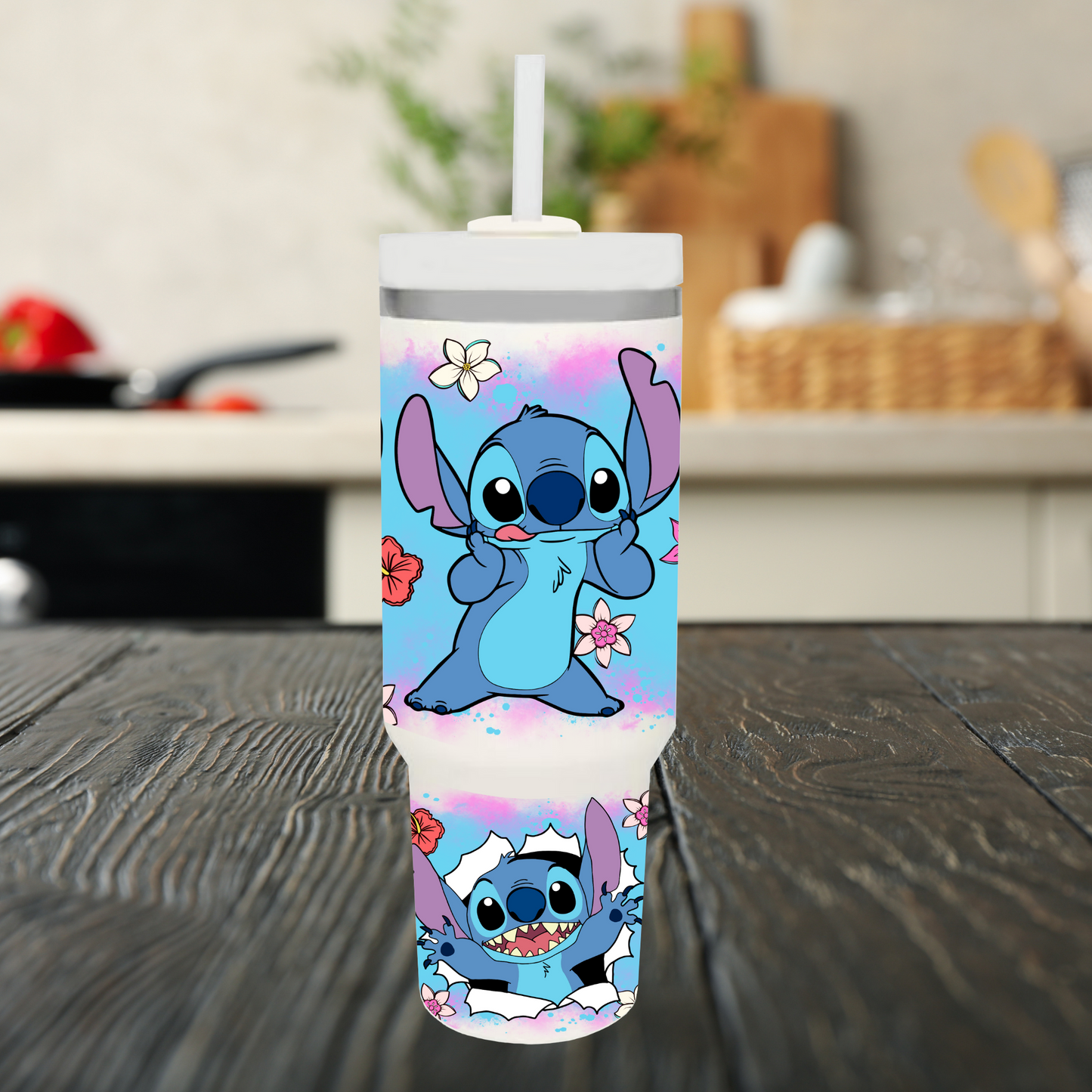 Your Favorite Blue Alien 40oz Tumbler Dupe Handle