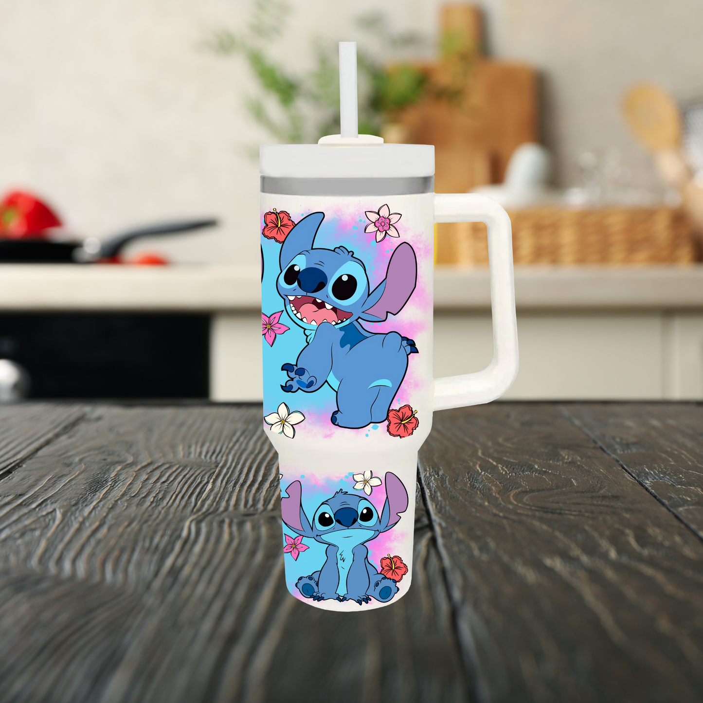 Your Favorite Blue Alien 40oz Tumbler Dupe Handle