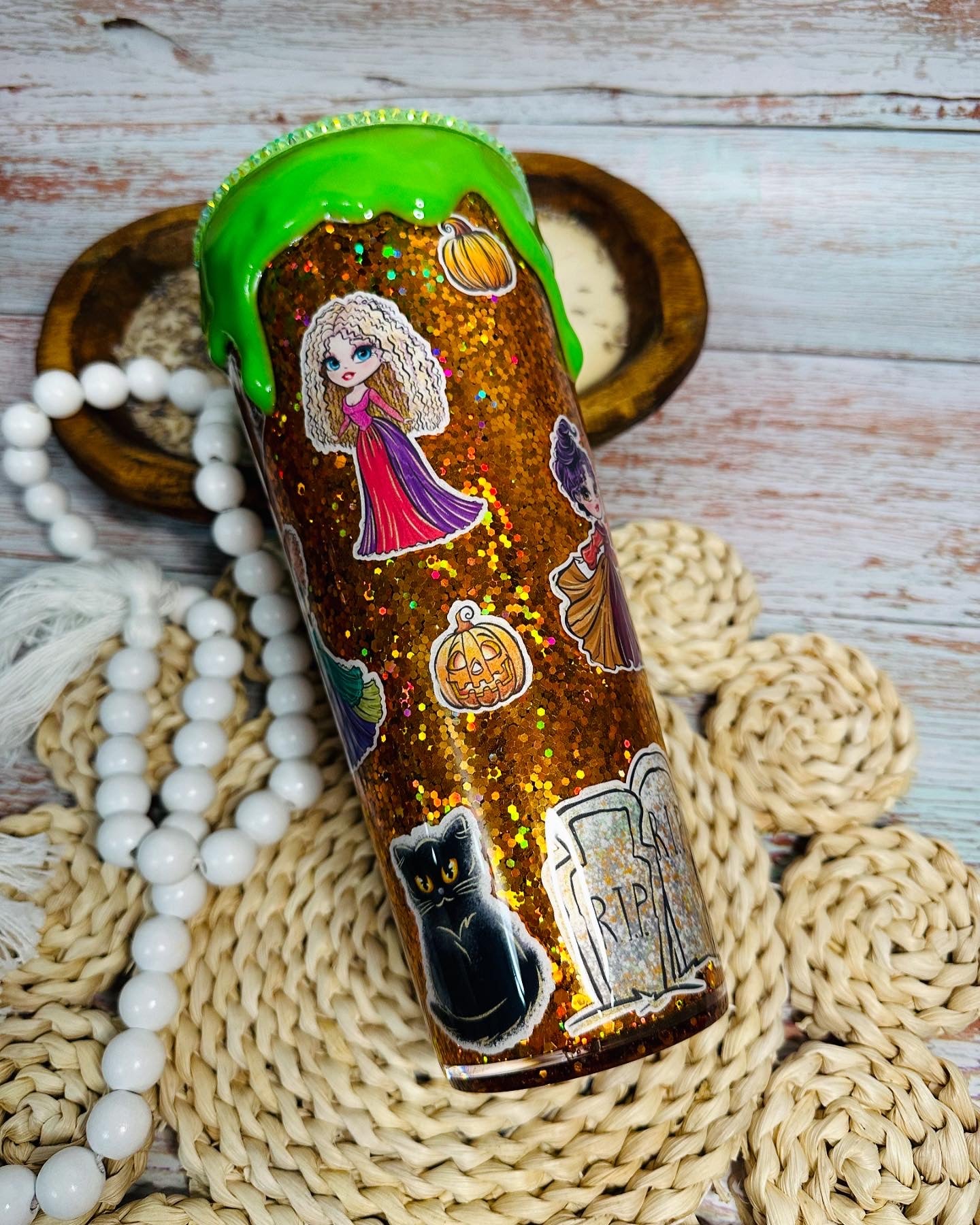 Hocus Pocus 24oz Glitter Tumbler