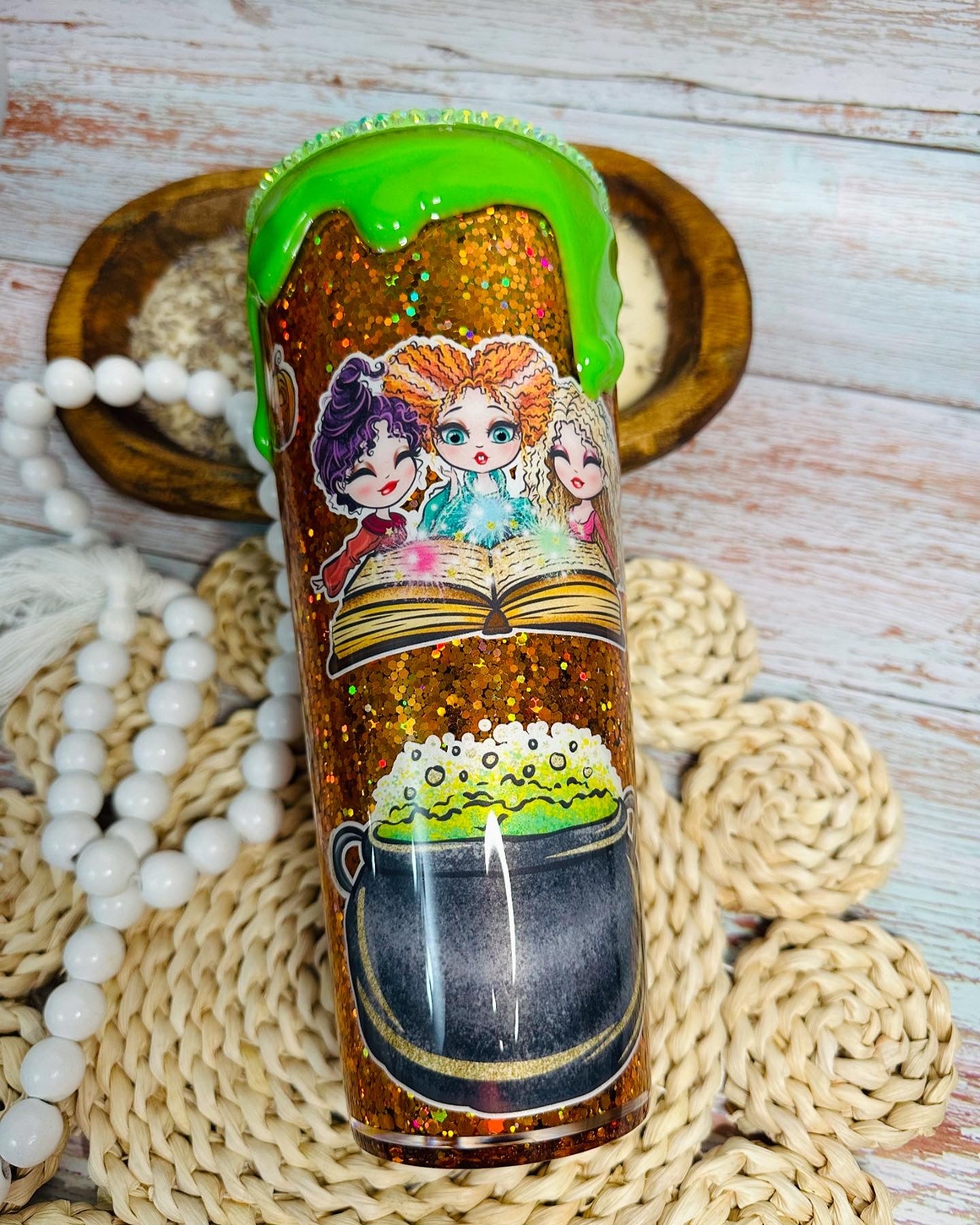 Hocus Pocus 24oz Glitter Tumbler