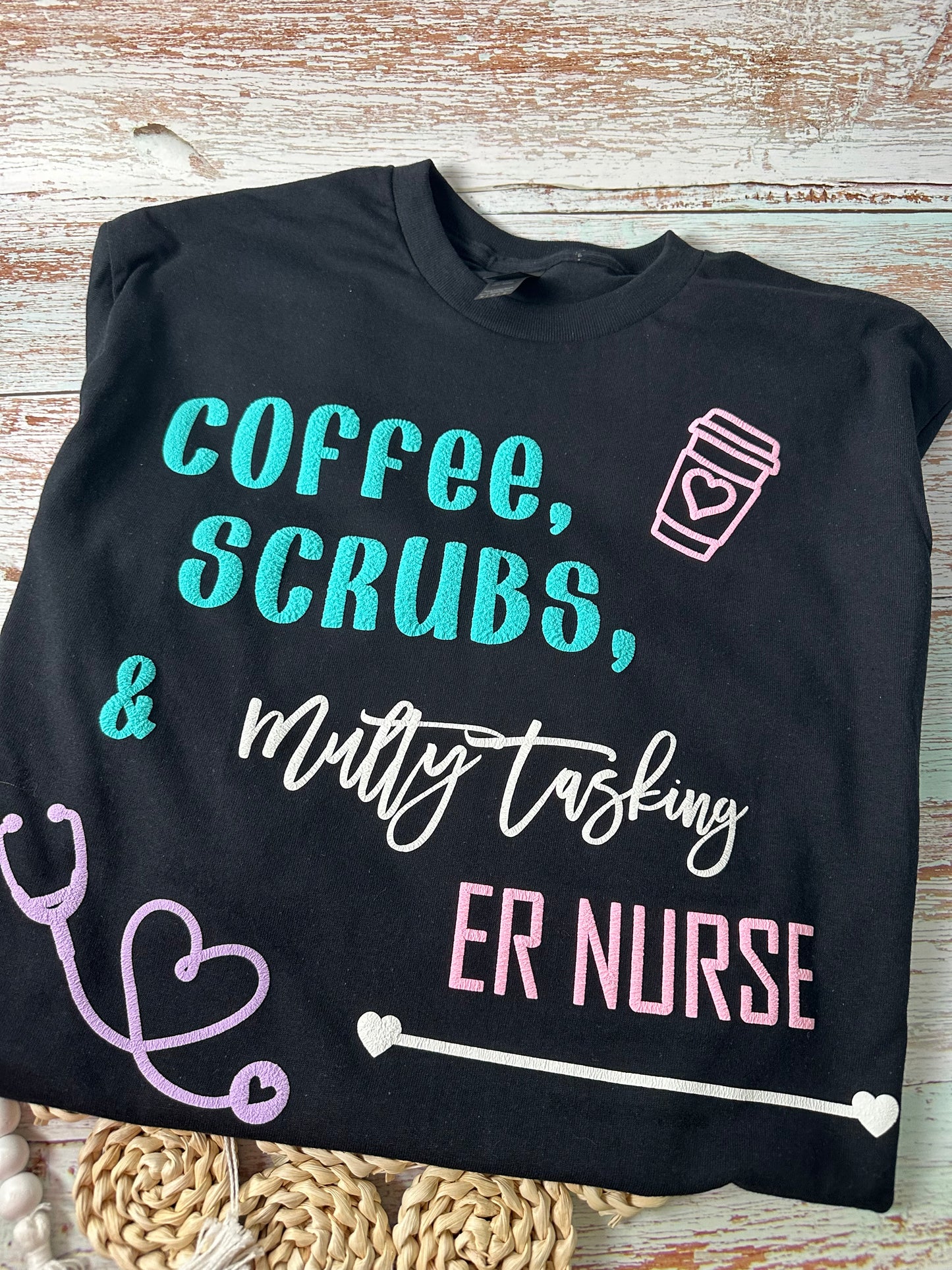 Nurse Puffy Vinyl T-Shirt