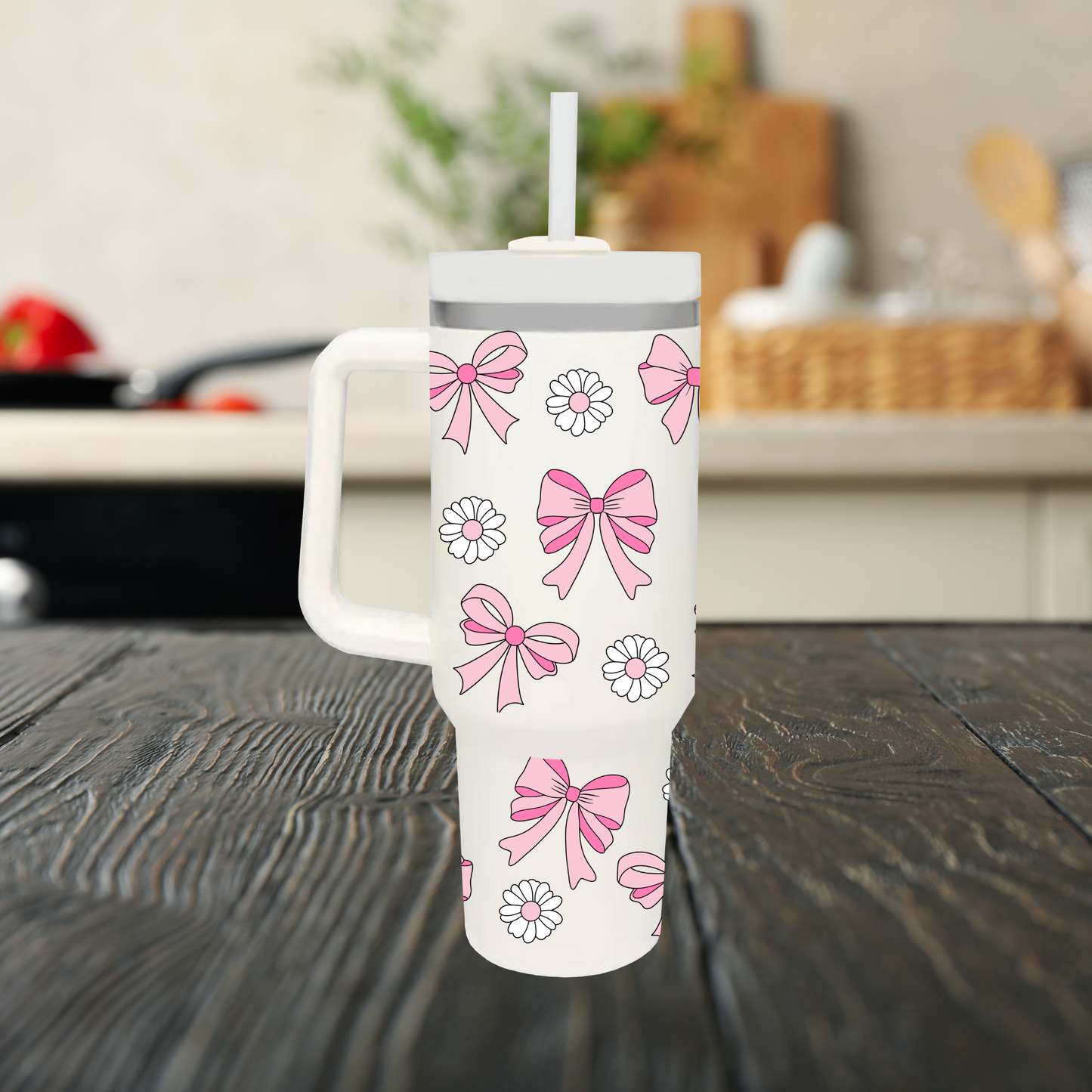 Coquette Bows 40oz Tumbler Dupe Handel