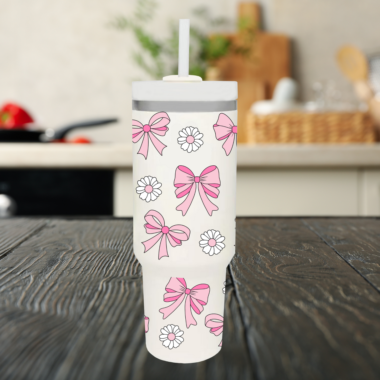 Coquette Bows 40oz Tumbler Dupe Handel