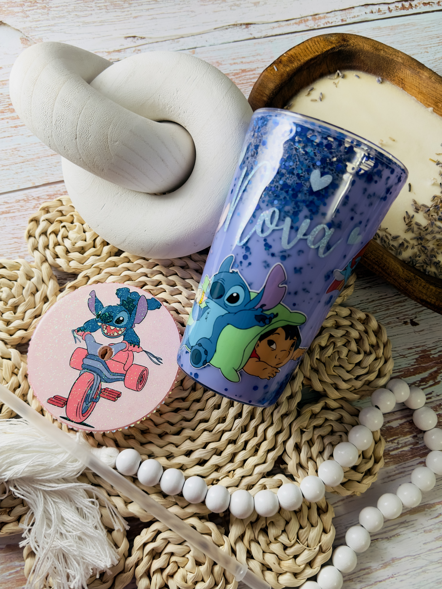 Lilo & Stitch 16oz Snowglobe Tumbler