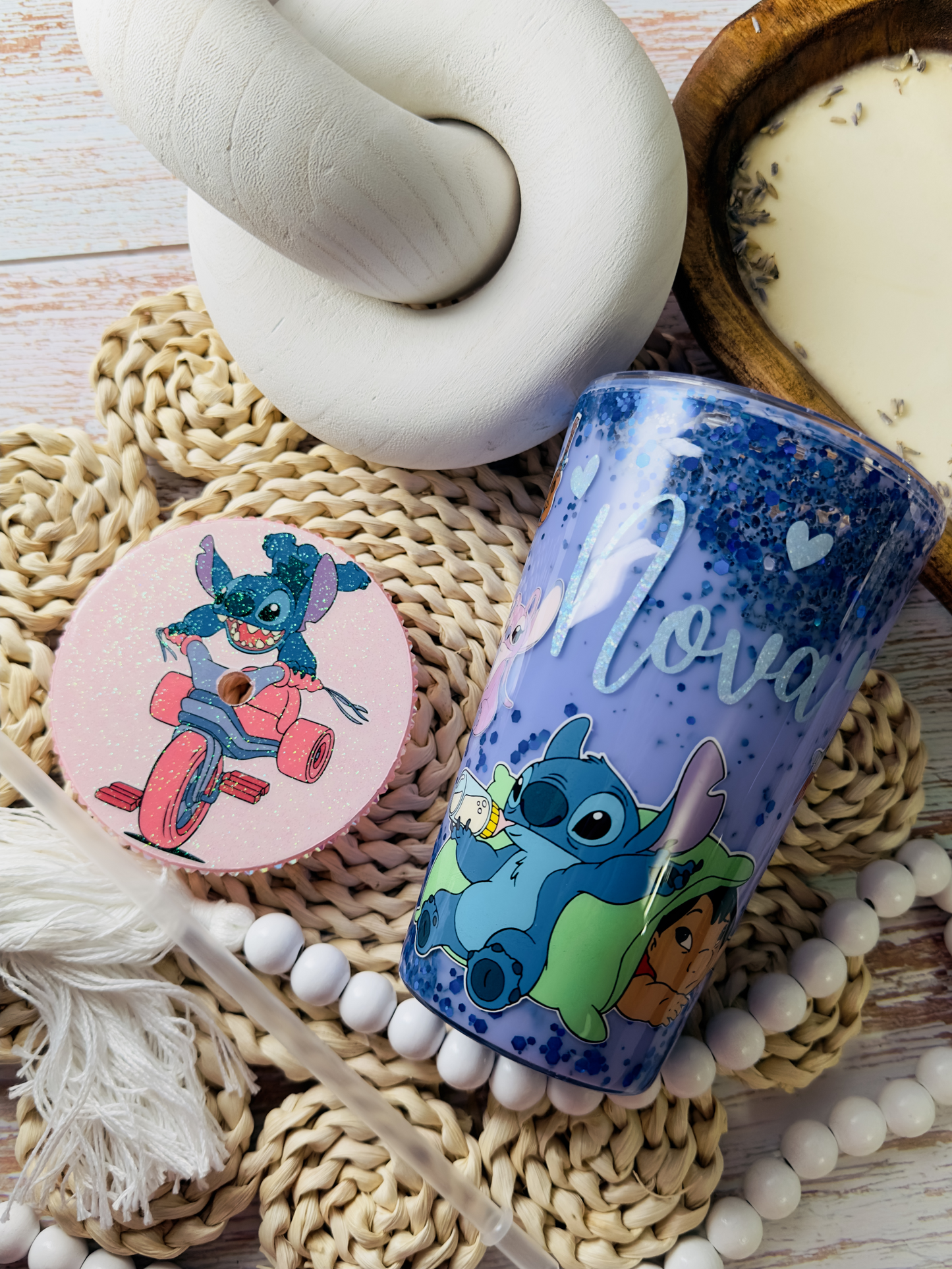 Lilo & Stitch 16oz Snowglobe Tumbler