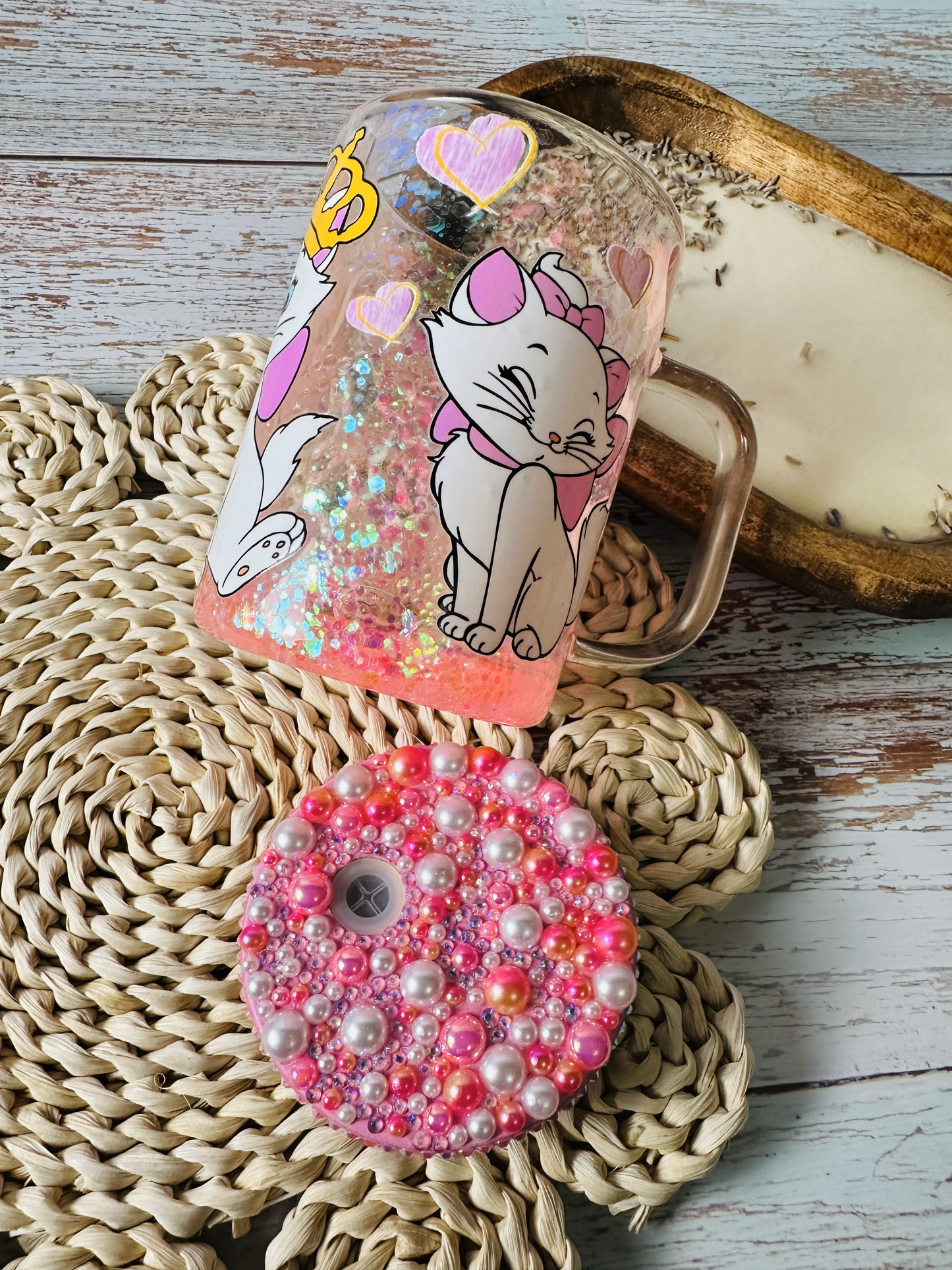 Aristocat Snowglobe Glass Mug