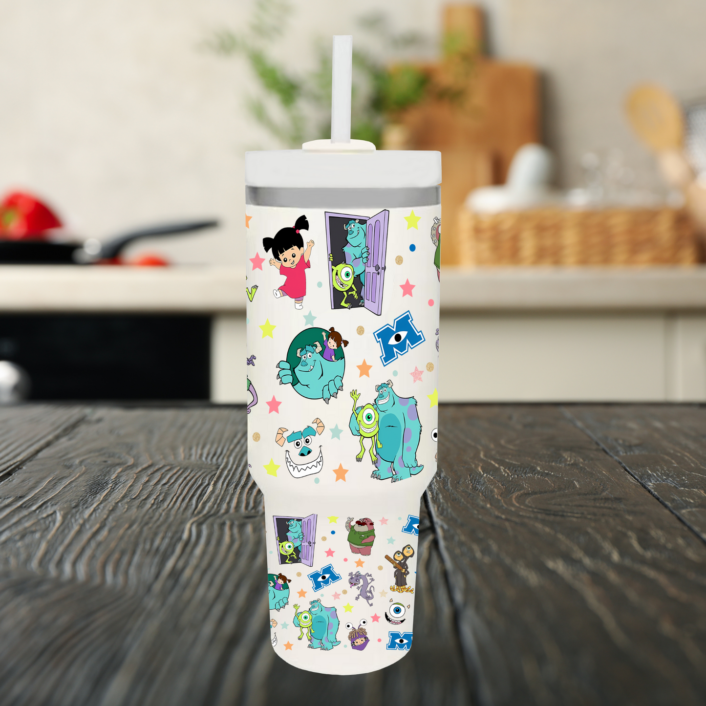 Monsters and Friends 40oz Tumbler with Dupe Handle