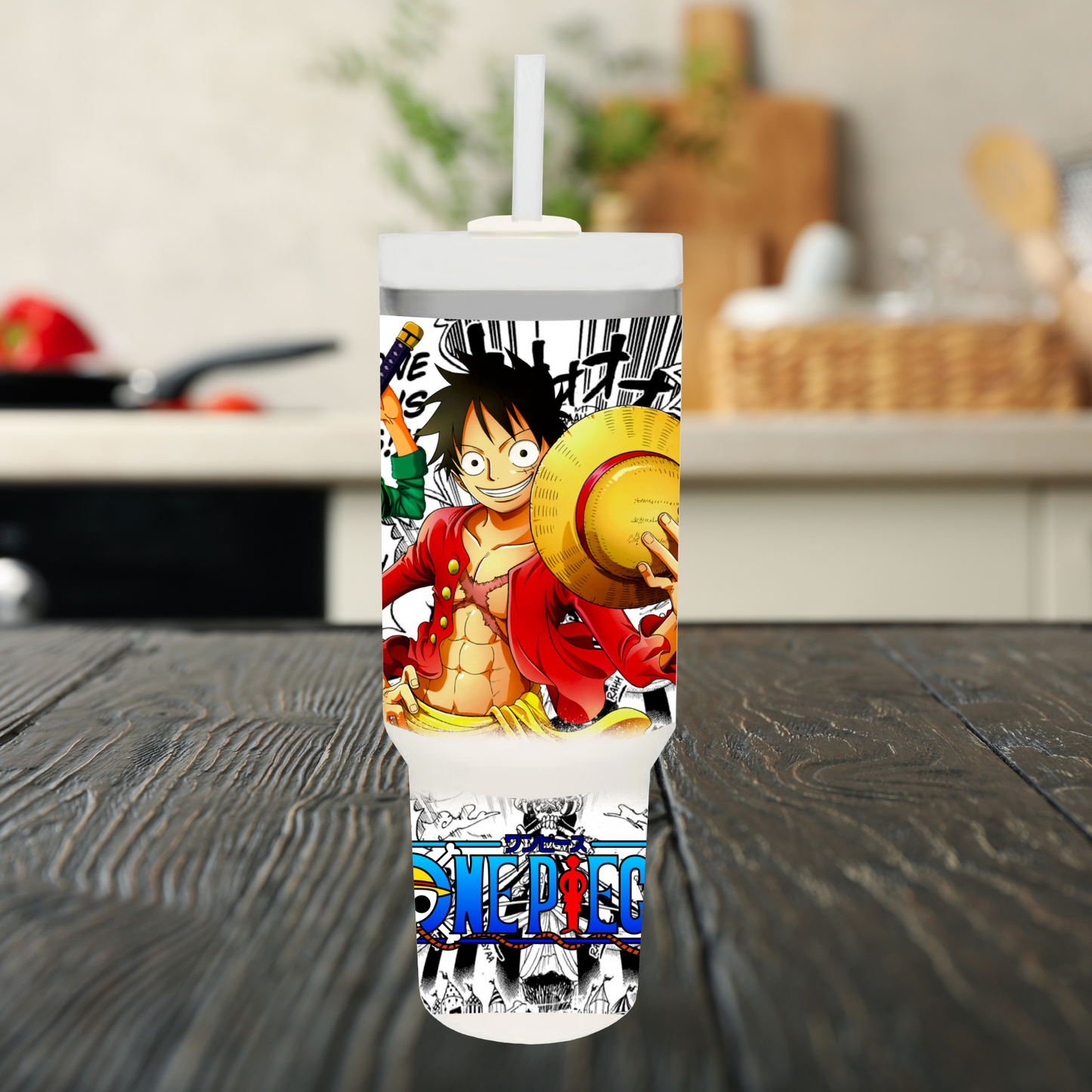 One Piece 40oz Tumbler Dupe Handle