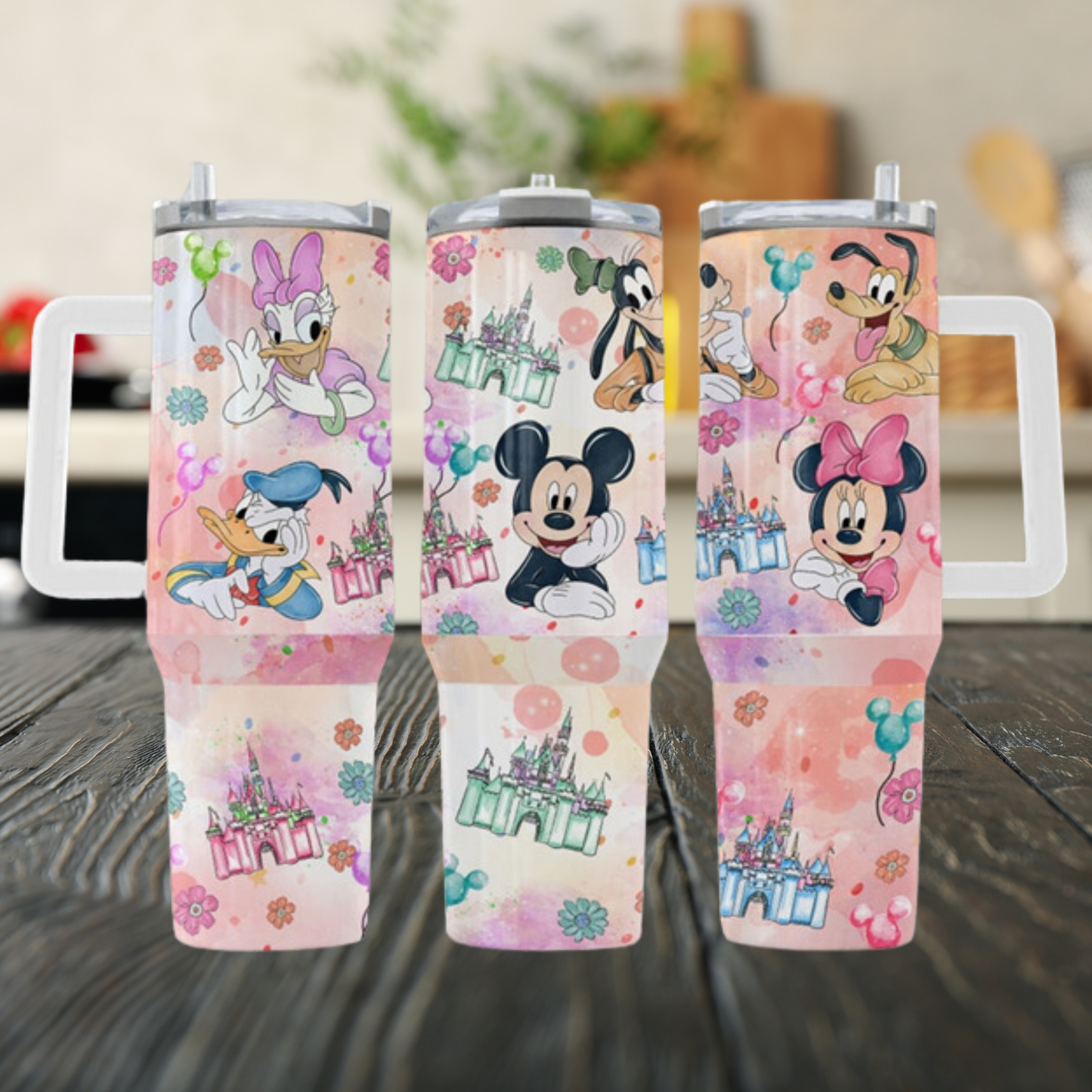 Mickey and Friends 40oz Tumbler Dupe Handle