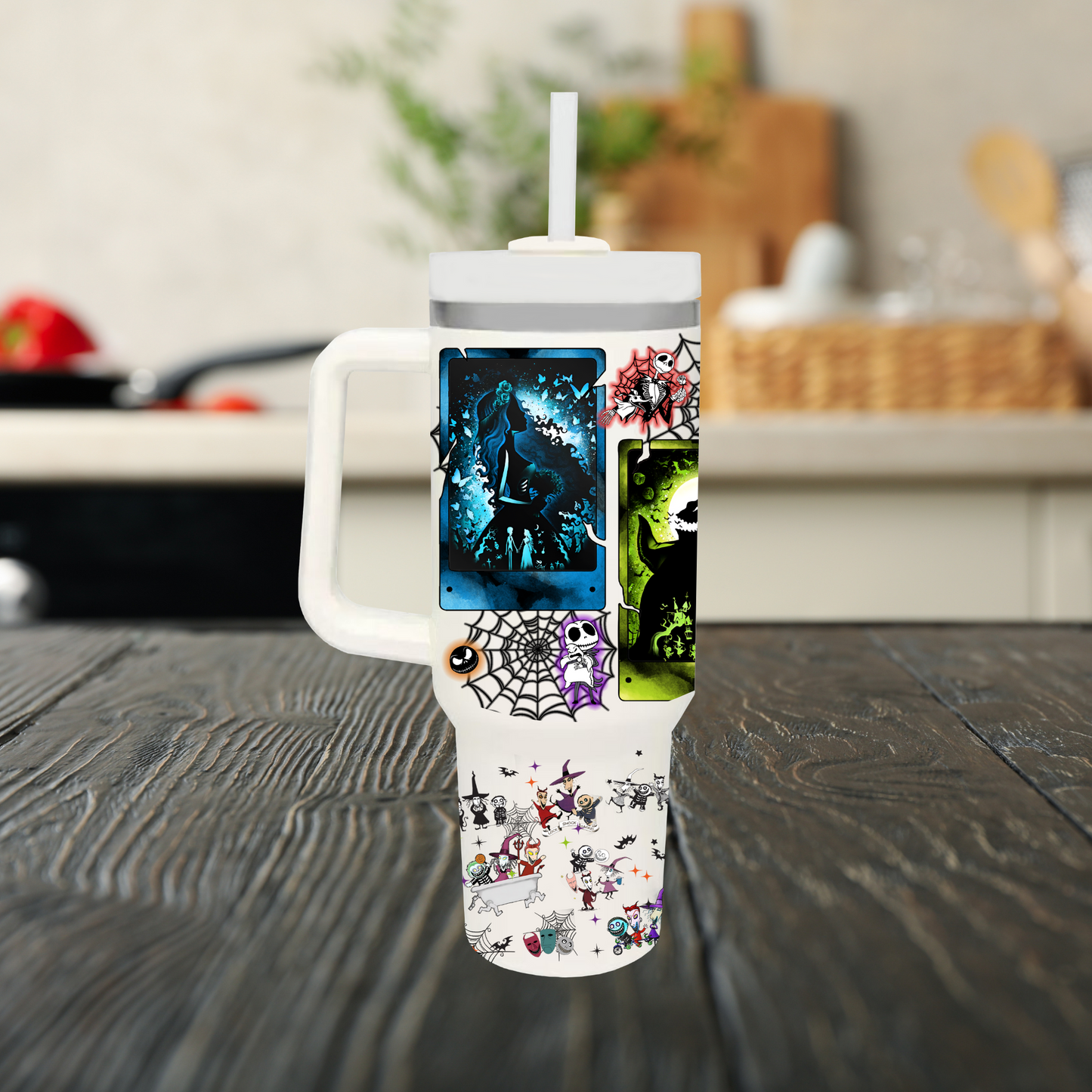 Halloween 40oz Tumbler Dupe Handle