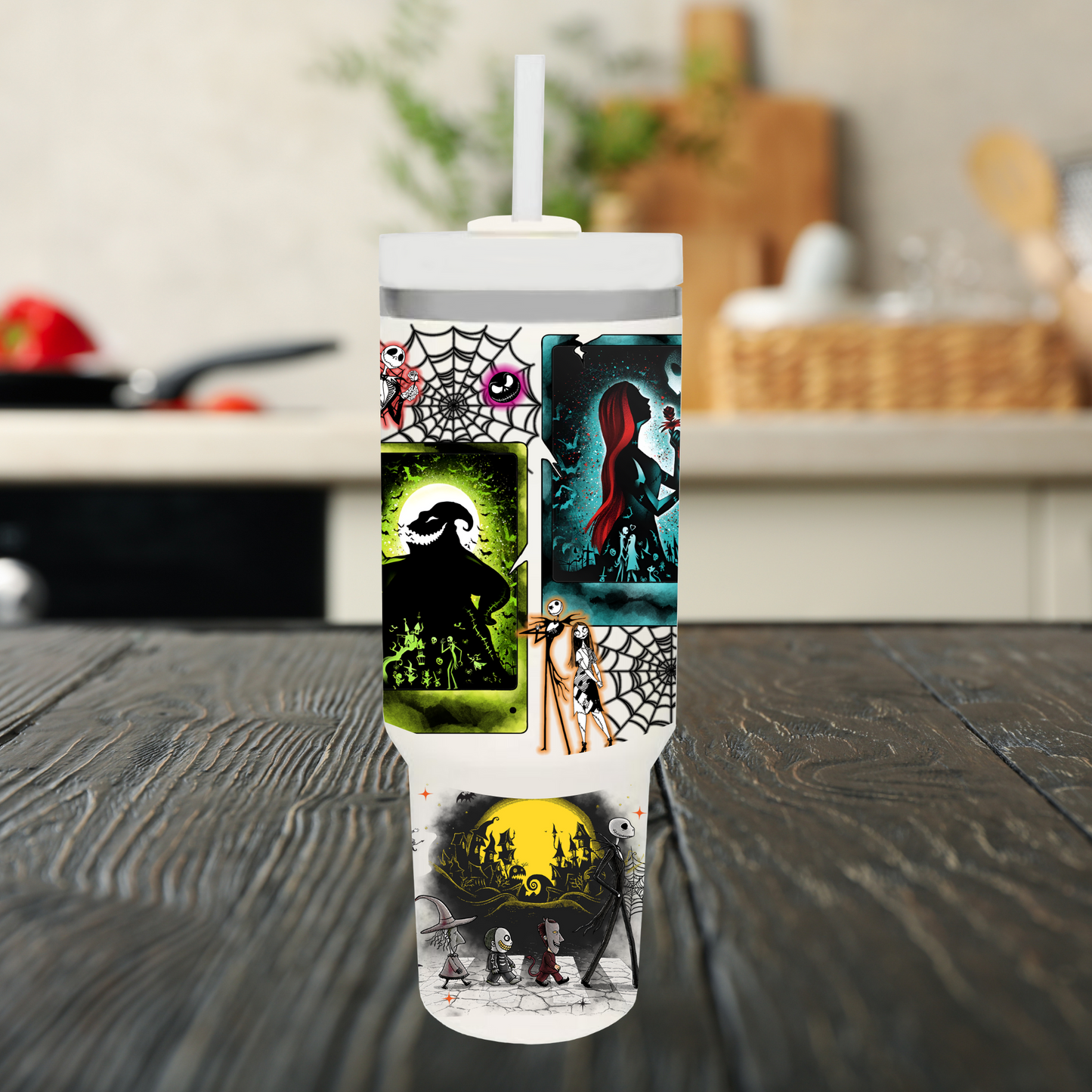 Halloween 40oz Tumbler Dupe Handle